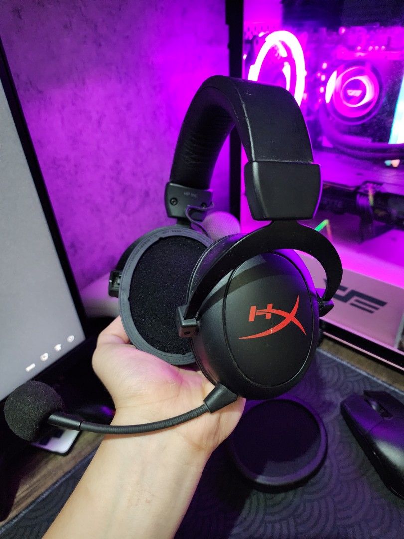Hyper X Cloud II Core Wireless (Category: Headphones & Headsets) located in Manila. Submitted by mallowwzx (Listing ID 1367601666, Image 1). Description: Hyper X Cloud 2 Core Wireless SRP : 6k Selling for 3.5k only Excellent condition Goods for Gaming, Music, Streaming and Movies Used on valorant and netflix Battery super goods - Sign of usage on earpads due to sanitary cleaning Inclusions: Hyper X cloud 2 Core Headset Wireless Dongle Detachable 