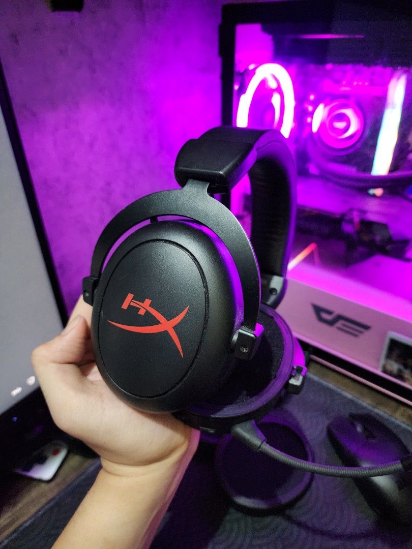 Hyper X Cloud II Core Wireless (Category: Headphones & Headsets) located in Manila. Submitted by mallowwzx (Listing ID 1367601666, Image 2). Description: Hyper X Cloud 2 Core Wireless SRP : 6k Selling for 3.5k only Excellent condition Goods for Gaming, Music, Streaming and Movies Used on valorant and netflix Battery super goods - Sign of usage on earpads due to sanitary cleaning Inclusions: Hyper X cloud 2 Core Headset Wireless Dongle Detachable 