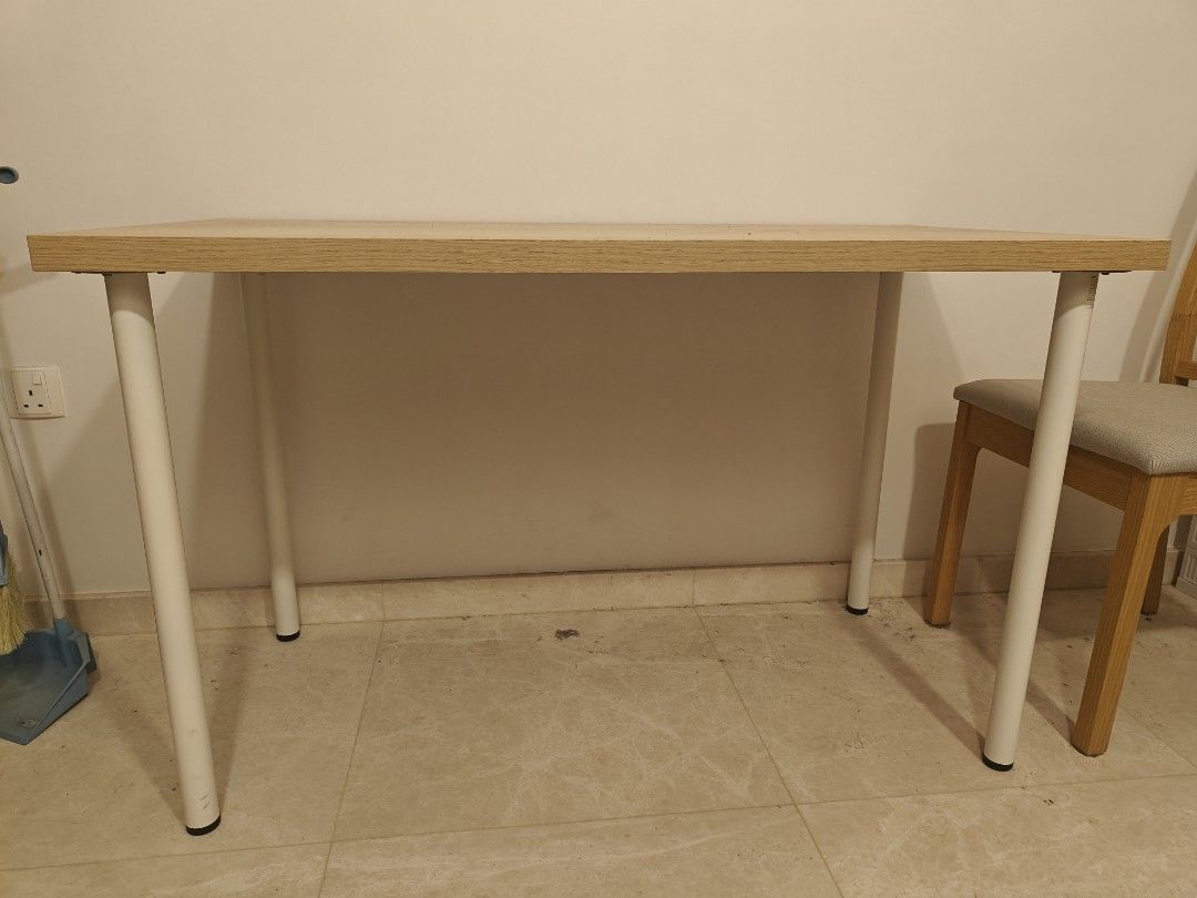 IKEA Table (Category: Tables & Sets) located in Singapore. Submitted by killingfeet (Listing ID 1367159984, Image 2). Description: IKEA table, 120cm X 60cm, original price 69. good as new. pick up at 518213. is dismantled alr.