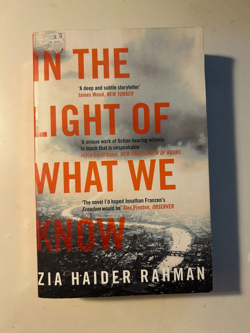 In the Light of What We Know by Zia Haider Rahman (Fiction book ...