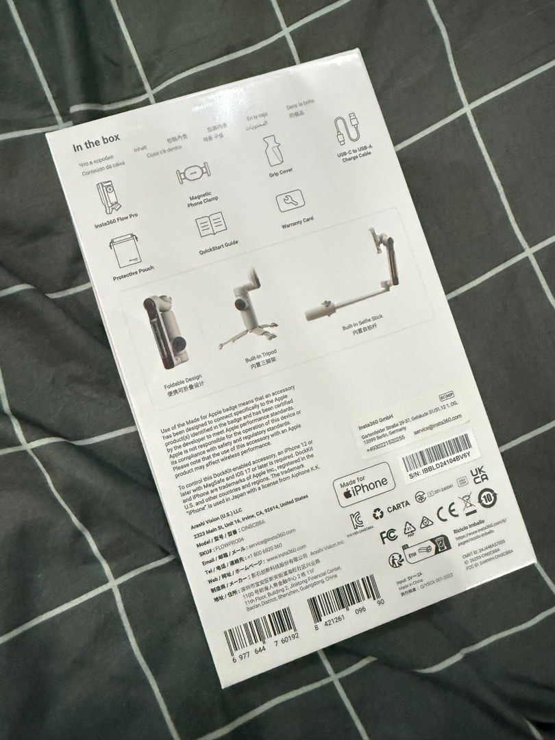 Insta360 Flow Pro (Category: Other Mobile & Gadget Accessories) located in Pasig City. Submitted by decluttercentral515 (Listing ID 1367642161, Image 3). Description: Brand new .