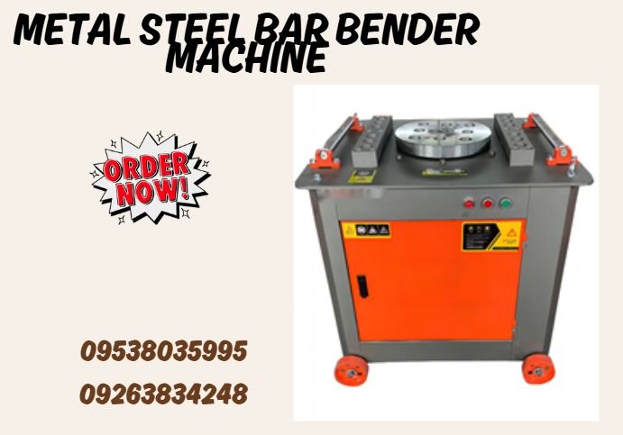 METAL STEEL BAR BENDER MACHINE (Category: Industrial Equipment) located in Caloocan City. Submitted by gollemchec81092 (Listing ID 1367554649, Image 1). Description: CNC:YES Motor: 7.5KW Weight: 400KG Speed: 5-10 r/min Round steel: 6-50mm Thread steel: 6-45mm Voltage:3-phase 380V Dimension: 980*890*880mm.
