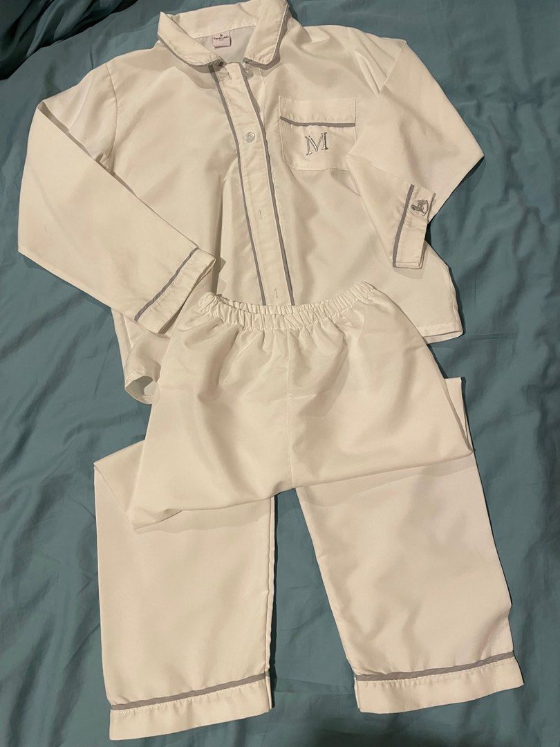 Monogram Pajama set (cotton) (Category: Babies & Kids Fashion) located in Paranaque City. Submitted by moedancing (Listing ID 1367626950, Image 2). Description: Beautiful and luxurious pajama set for photo shoot or getaways .