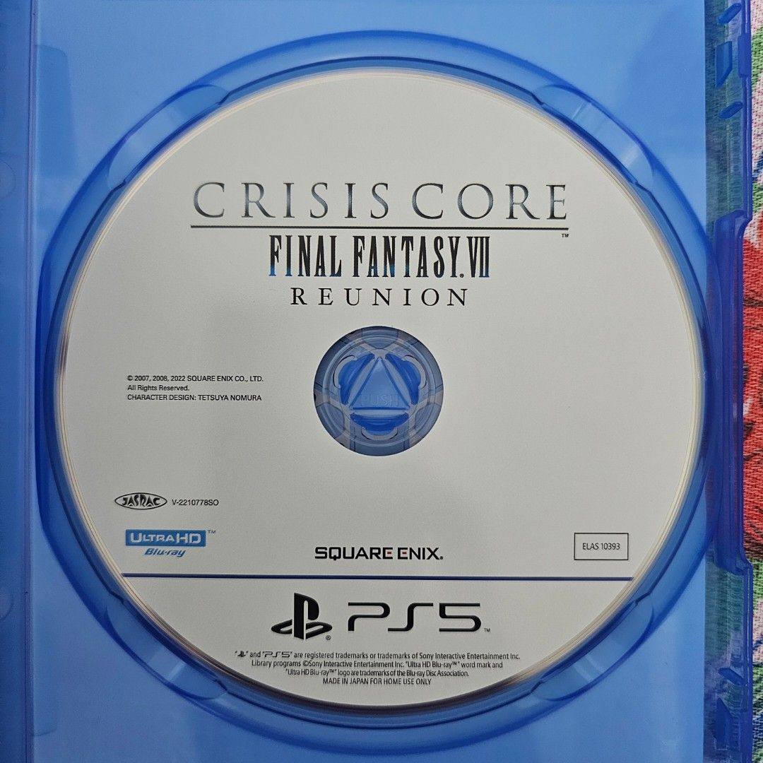PS5 Crisis Core: Final Fantasy VII (Category: PlayStation) located in Daraga. Submitted by namikazeloves (Listing ID 1367506882, Image 3). Description: ☆Selling Playstation 5 game [CRISIS CORE: FINAL FANTASY VII] FOR SALE ONLY☆ ●Used, but not abused ●Can send realtime photos when interested RFS: Decluttering Price: 1300 (fixed) + SF to be shouldered by the buyer Location: ALBAY (Can meetup within Daraga/Legazpi Area, or can be SHIPPED through LBC