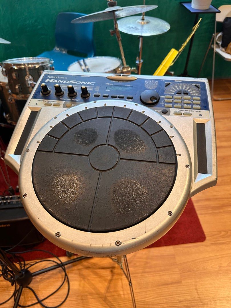 Roland Handsonic HPD-15 with Bag/Stand (Category: Musical Instruments) located in Taguig. Submitted by mikecons (Listing ID 1367659959, Image 1). Description: Used Roland HandSonic HPD-15 in great working condition. The legendary ultimate electronic percussions — a powerful, expressive digital hand percussion instrument with 600 onboard sounds, real-time control knobs, and responsive pads perfect for studio or live use. Battle scars as seen in pi