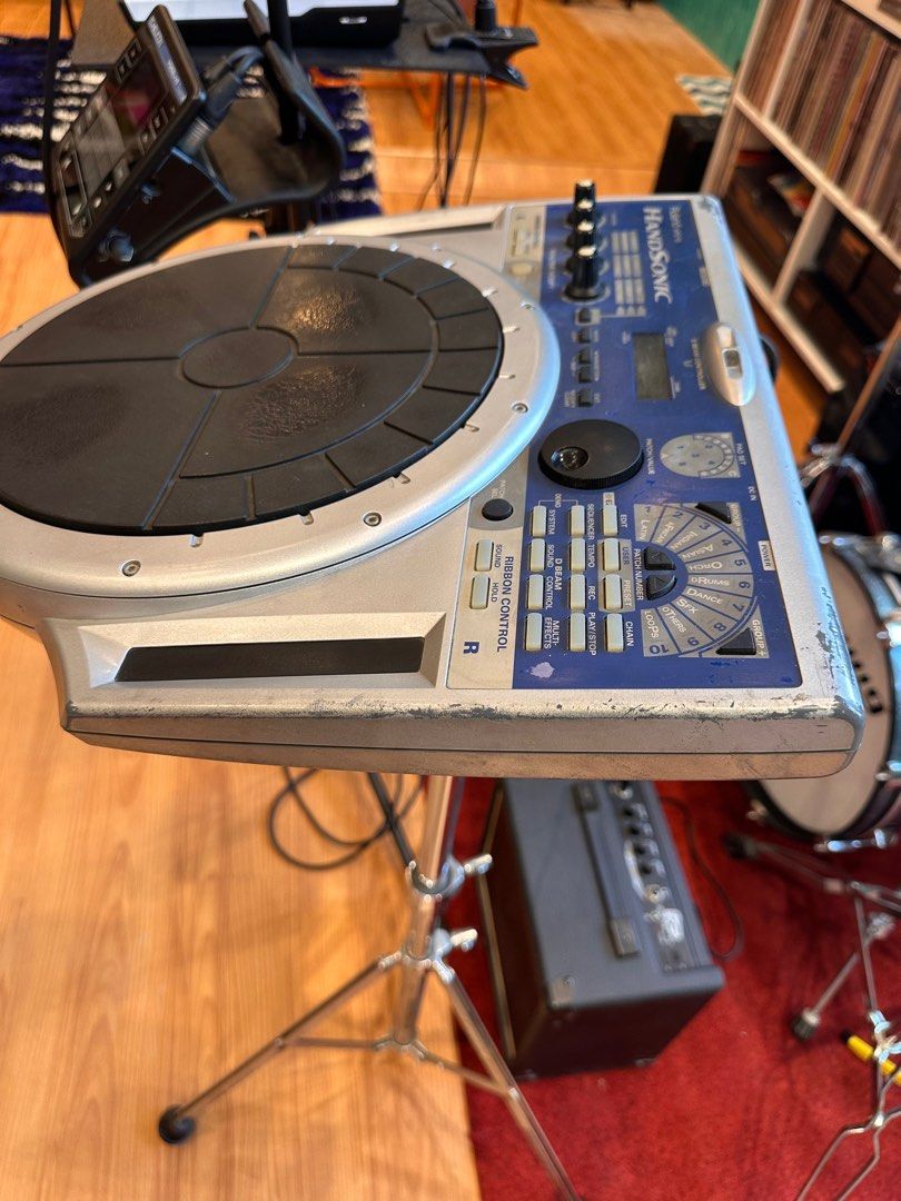 Roland Handsonic HPD-15 with Bag/Stand (Category: Musical Instruments) located in Taguig. Submitted by mikecons (Listing ID 1367659959, Image 3). Description: Used Roland HandSonic HPD-15 in great working condition. The legendary ultimate electronic percussions — a powerful, expressive digital hand percussion instrument with 600 onboard sounds, real-time control knobs, and responsive pads perfect for studio or live use. Battle scars as seen in pi
