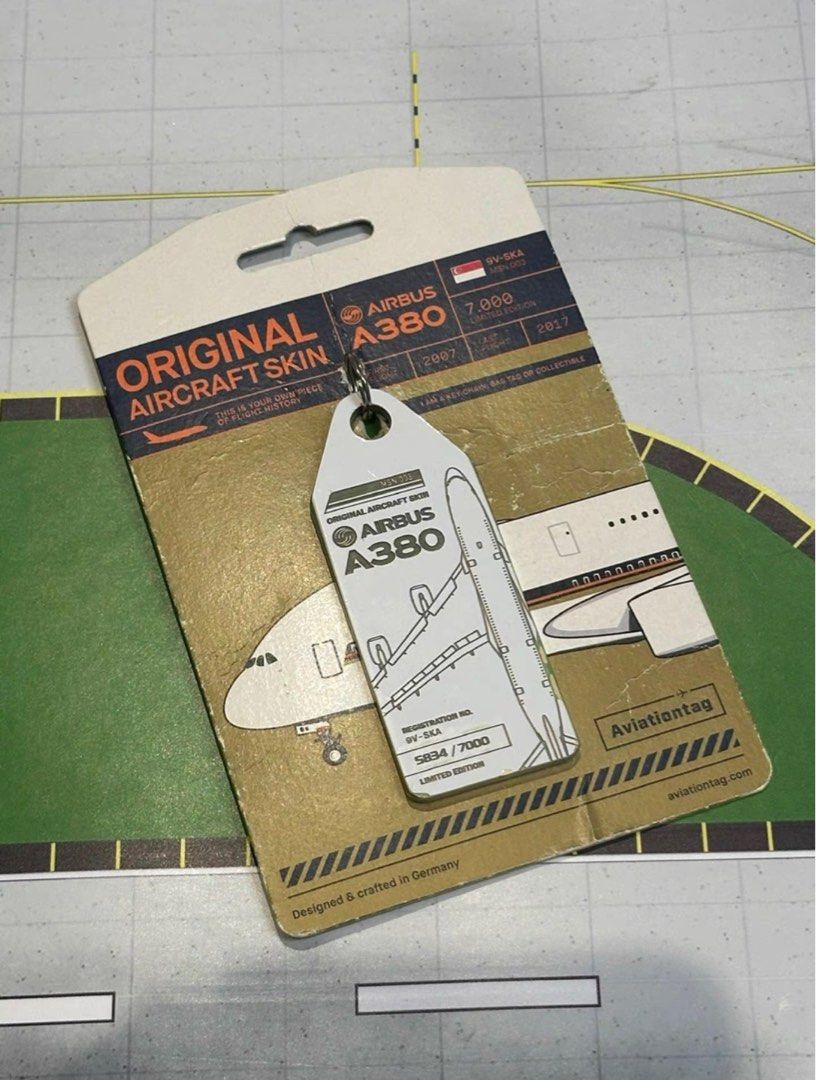 SQ Aviation Tag Singapore Airlins A380-800 Aircraft Skin 9V-SKA