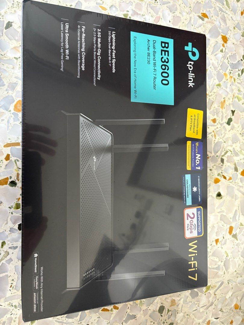TP-Link Archer BE230. BE3600 dual band wifi7 router63205298128771111