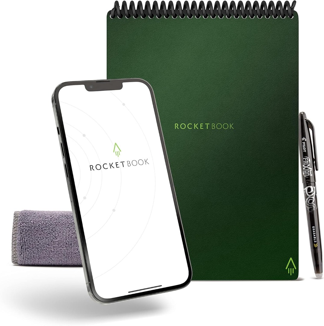 TP-Rocketbook Smart Reusable Notebook, Flip Executive Size Spiral ...
