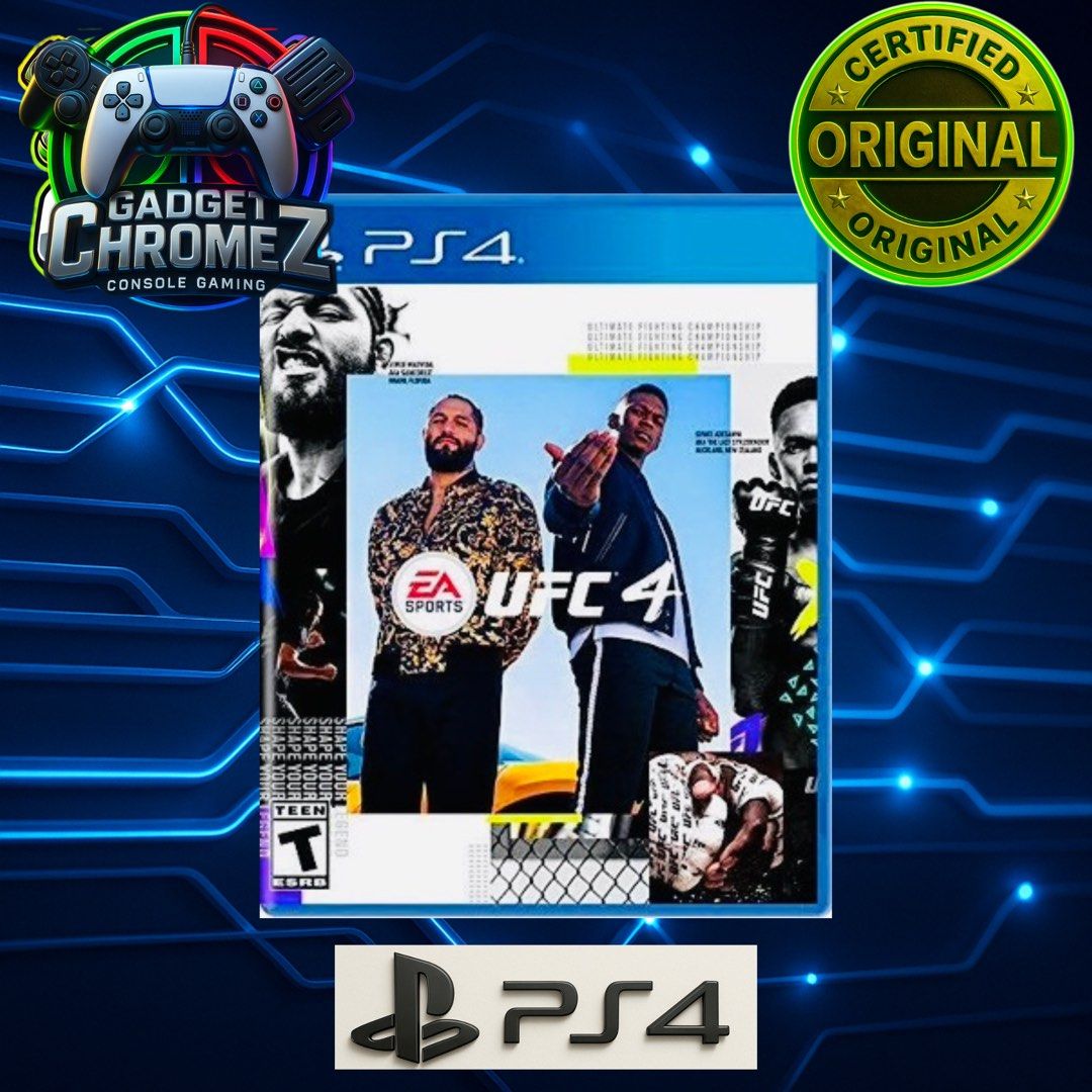 UFC 4 | PS4 Game | BRANDNEW (Category: PlayStation) located in San Jose del Monte. Submitted by gadget_chromez (Listing ID 1040017685, Image 1). Description: UFC 4 BRANDNEW / SEALED Physical Disc. Safely packed with 2 layers of thick bubble wrap for maximum protection upon shipping out..