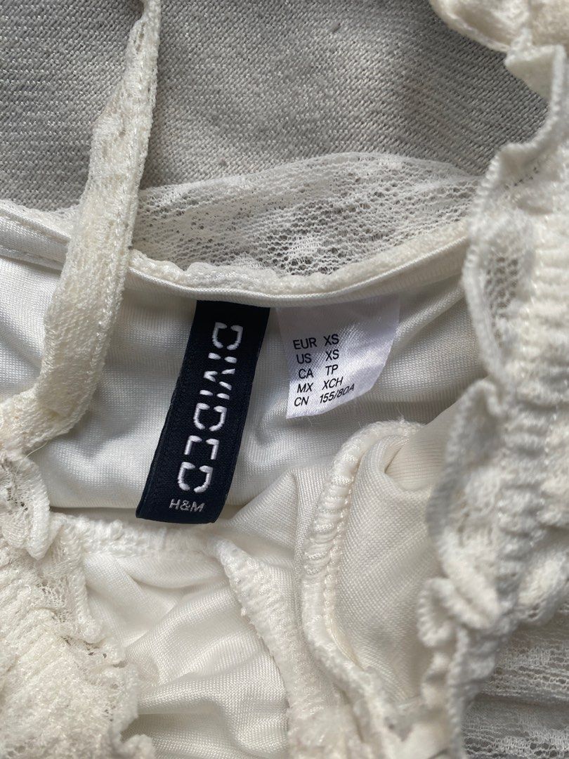 White h&m summer dinner dress (Category: Dresses) located in Manila. Submitted by sushisellsstuff (Listing ID 1367551233, Image 2). Description: .