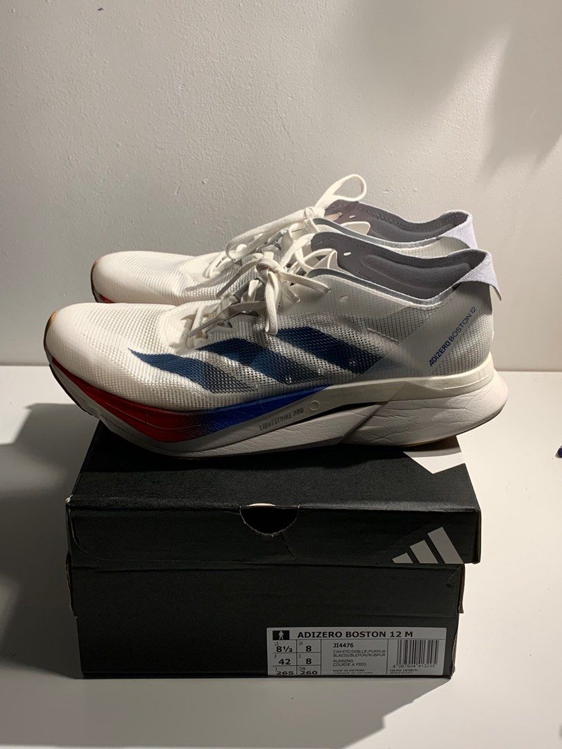 Adidas Adizero Boston 12 (Category: Sneakers) located in Manila. Submitted by jtimbreza (Listing ID 1367767942, Image 3). Description: Bought in Korea last April 2025. Mileage: 26 kms total (around 10kms only on treadmill) RFS: Not my running style .