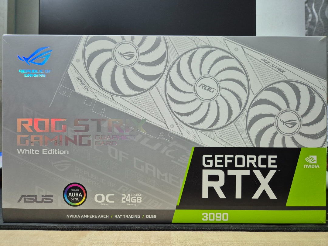 Asus ROG Strix OC White RTX 3090 24GB, Computers & Tech, Parts ...