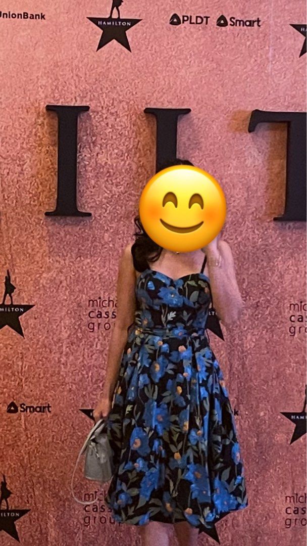 Blue Midi Floral dress (Category: Dresses) located in Taguig. Submitted by phimeh (Listing ID 1367694740, Image 2). Description: Blue Midi floral dress Small on tag Bust 32”-34” waist 25”-27” (with tie belt) length 40”.