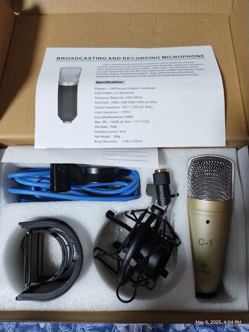 BM 800 Professional Microphone (Category: Microphones) located in Paranaque City. Submitted by maapolonio (Listing ID 1367804217, Image 2). Description: please see full description with the photos barely used I'm very good condition.