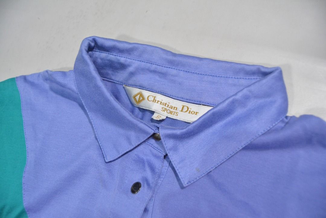 Christian Dior (Category: Luxury Apparel) located in Baguio. Submitted by sellingtonshop (Listing ID 1367788895, Image 3). Description: 11 vintage Christian Dior polo shirt S on tag fits XS mens and M womens 24*17 Excellent Mine: 380 Steal: 430 Grab: 480.