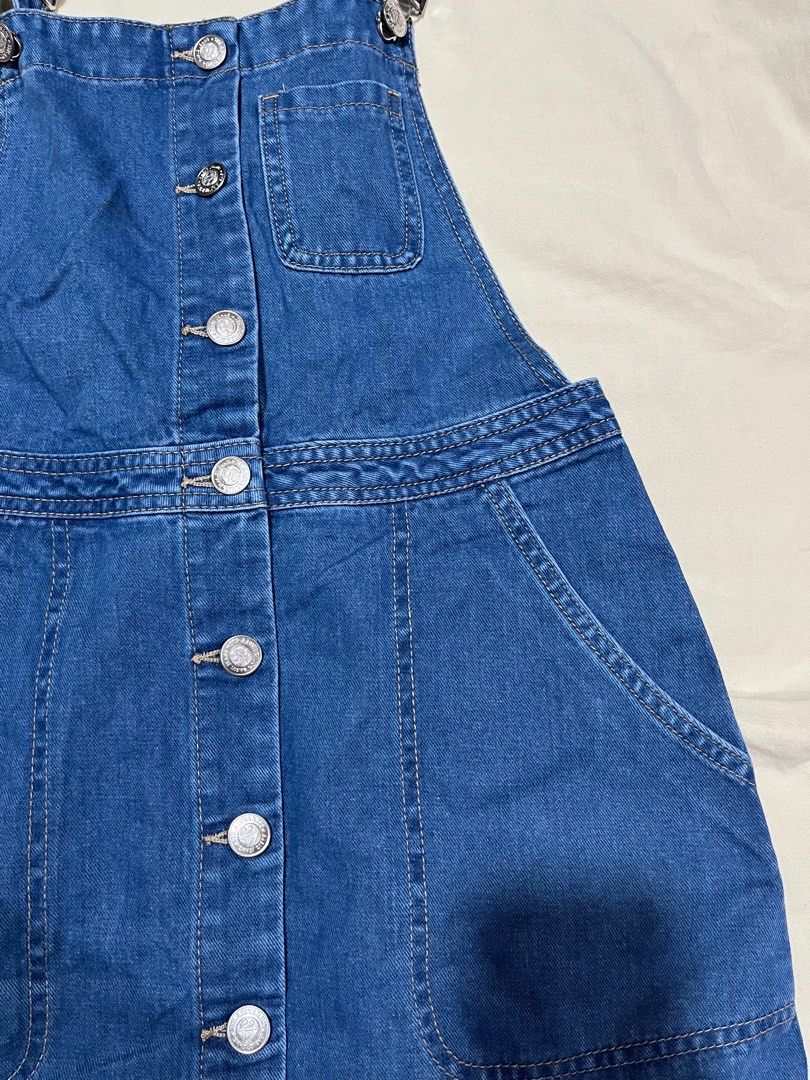 DENIM JUMPER DRESS | STRADIVARIUS (Category: Jumpsuits) located in Quezon City. Submitted by reigney (Listing ID 1367742545, Image 2). Description: DENIM JUMPER DRESS .