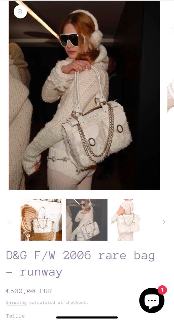 Dolce and Gabbana 2006 Runway Bag (Category: Luxury Bags & Wallets) located in Cavite. Submitted by curatedluxury (Listing ID 1367799316, Image 1). Description: Decluttering ‼️ authentic with Hologram washtag Made in Romania been on the cabinet for a long time may mga kailangan irepair malinis ang loob , handles and sling are completely no issue , yung fur nya lang nagtatanggalan na kaya need a restoration.
