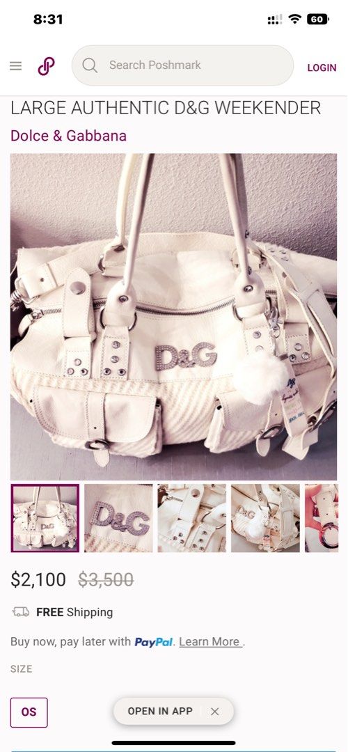 Dolce and Gabbana 2006 Runway Bag (Category: Luxury Bags & Wallets) located in Cavite. Submitted by curatedluxury (Listing ID 1367799316, Image 2). Description: Decluttering ‼️ authentic with Hologram washtag Made in Romania been on the cabinet for a long time may mga kailangan irepair malinis ang loob , handles and sling are completely no issue , yung fur nya lang nagtatanggalan na kaya need a restoration.
