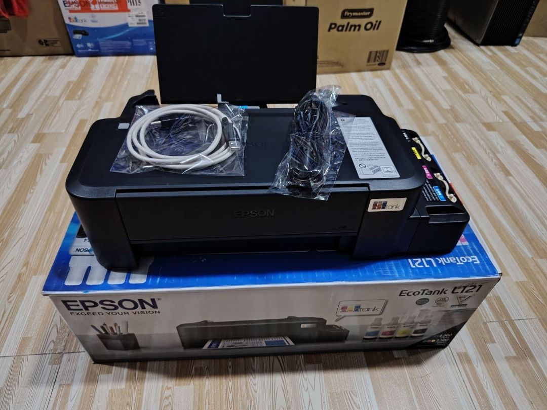 Epson L121 Printer Only (Category: Printers, Scanners & Copiers) located in Binan City. Submitted by mspci2020 (Listing ID 1367695830, Image 3). Description: Epson L121 Printer Only Price: Php 4,000 Location : Biñan, Laguna ✅Printer only ✅3mos warranty ✅Good as new ✅Pwedeng magprint upto long size paper ✅With dye ink on tank ✅With box ✅Complete accessories (power cable and usb cable) ✅Ready to use For pick up and shipping available, shipping fee 