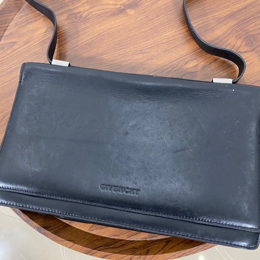 Givenchy - Box Flap Shoulder / Sling Bag (Category: Luxury Bags & Wallets) located in San Fernando. Submitted by lilhustler_ph (Listing ID 1367807548, Image 3). Description: Givenchy - Box Flap Shoulder / Sling Bag - •Length: 7.5 •Width: 13 •Color rate: 10 / 10 •Condition: Very good 📌Sign of usage - Mine: 4500.