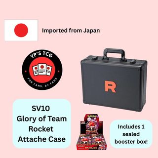 glory of team rocket booster box case Glory of Team Rocket Attache Case Set