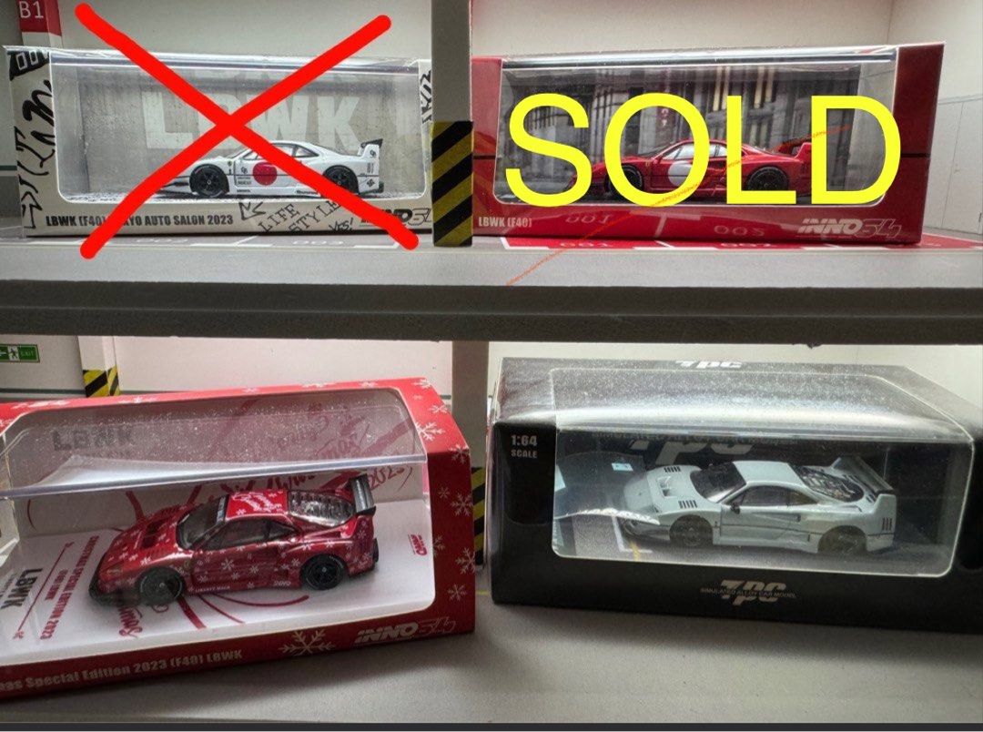 Miniature Inno 1/64 Ferrari F40 LBWK – Tokyo Auto Salon 2024