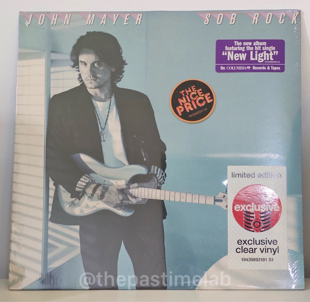 John Mayer Sob Rock LP Vinyl Record (Target Exclusive Clear