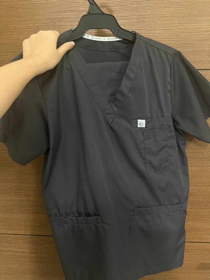 Kaizen scrub suit plain series (Category: Shirts) located in Paranaque City. Submitted by obeawan (Listing ID 1367840847, Image 3). Description: Kaizen scrubs medium size in dark gray No issues, nice fit! RFS: Not being used because I’m using uniform scrubs now .