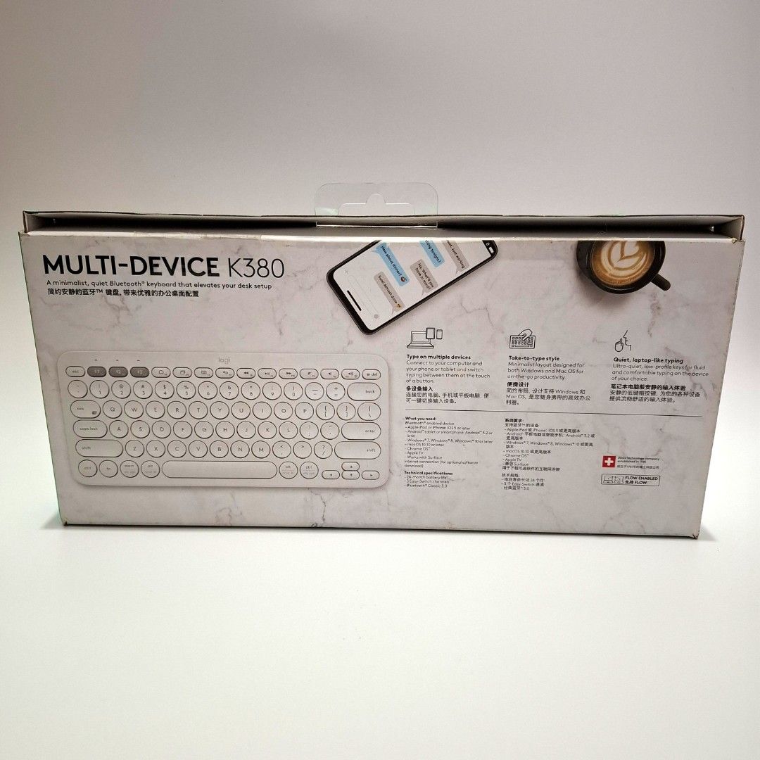 Logitech K380 Multi Device Bluetooth Keyboard White (Category: Computer Keyboard) located in Rizal. Submitted by ohmanhay (Listing ID 1367782134, Image 2). Description: ❗️PLEASE READ BEFORE MESSAGING❗️ *original price: ₱1,500 *all working *missing 2 screws and 1 rubber feet *does not wobble when typing *need funds *guaranteed 100% authentic *please refer to the photos above *all items are available unless stated otherwise MANAGE YOUR EXPECTATIONS