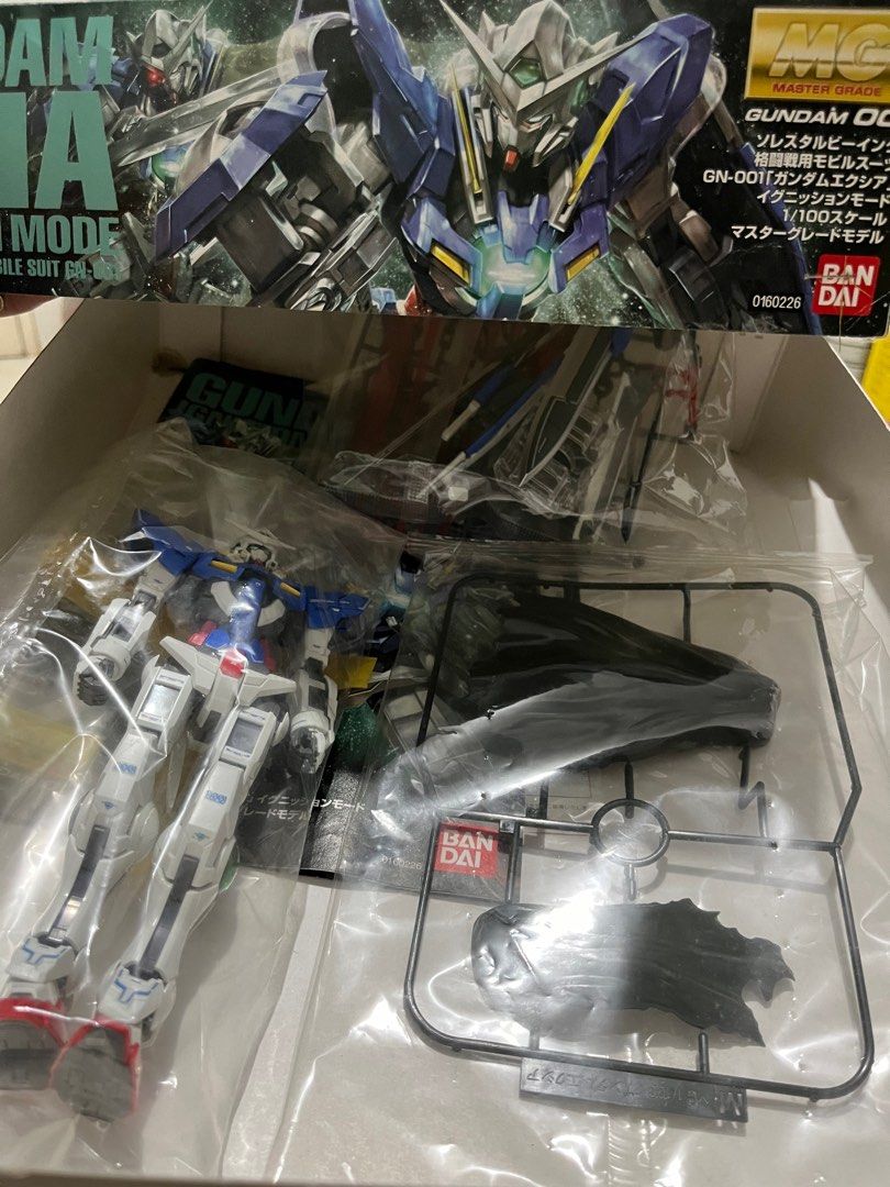 1/100 MG Exia Ignition Mode GN-001 (Category: Gundam & Model Kits) located in Manila. Submitted by nextwavetech0428 (Listing ID 1367844055, Image 3). Description: MG Gundam Exia Ignition Mode GN-001 -snap-built then put back in the box -box & manual 🚨issue: some stickers/decals were applied 📍Antipolo City.