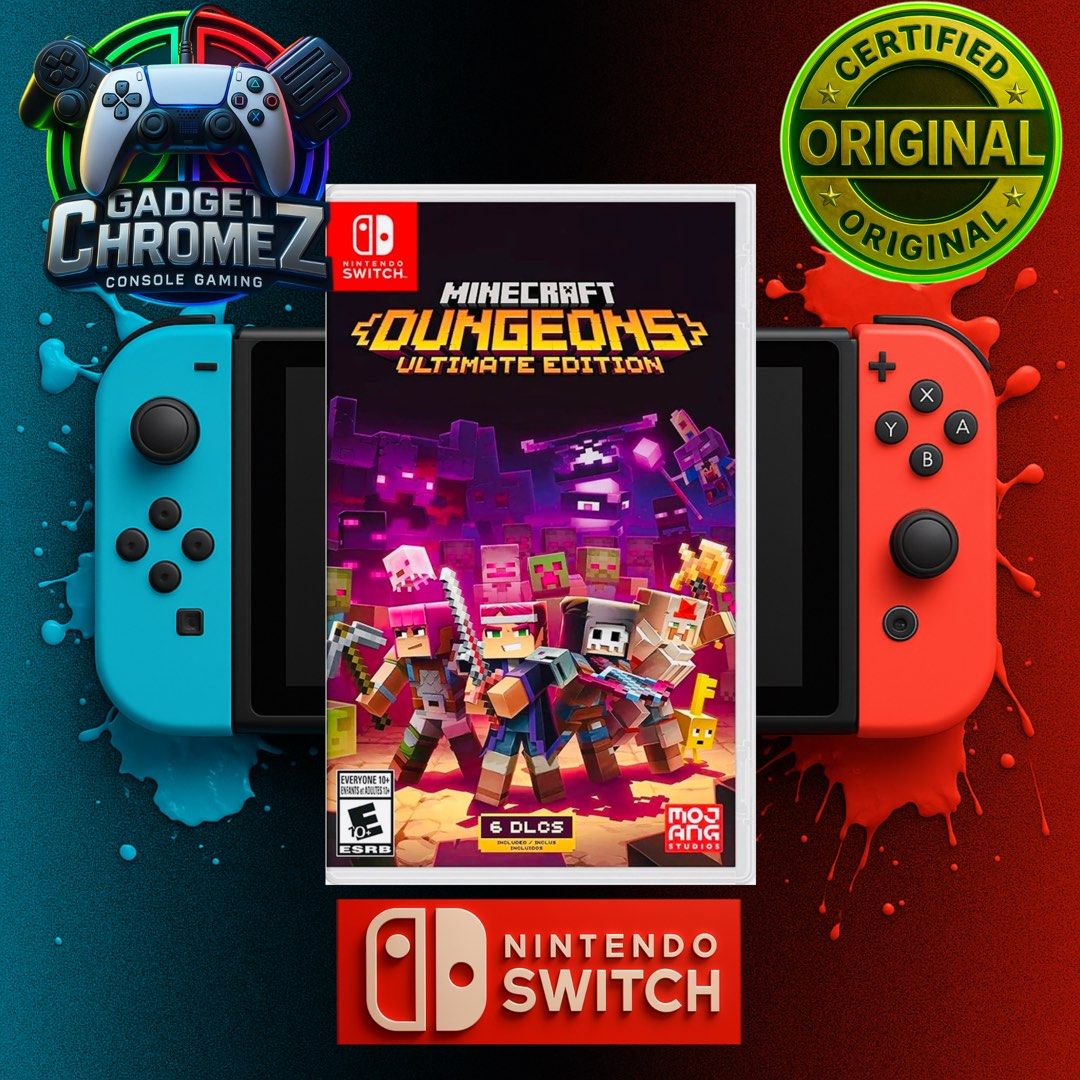 Minecraft Dungeons: Ultimate Edition | Nintendo Switch Game | BRANDNEW (Category: Nintendo) located in San Jose del Monte. Submitted by gadget_chromez (Listing ID 1122379399, Image 1). Description: MINECRAFT DUNGEONS: ULTIMATE EDITION BRANDNEW / SEALED Physical Cart. Safely packed with 2 layers of thick bubble wrap for maximum protection upon shipping out..