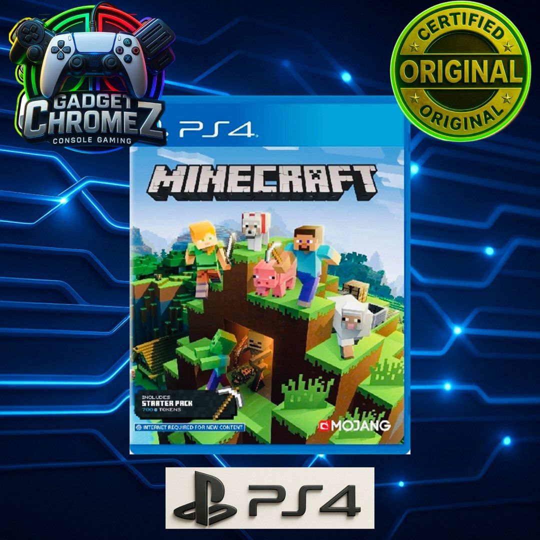 Minecraft (Includes Starter Pack) | PS4 Game | BRANDNEW (Category: PlayStation) located in San Jose del Monte. Submitted by gadget_chromez (Listing ID 1041185594, Image 1). Description: MINECRAFT (INCLUDES STARTER PACK) BRANDNEW / SEALED Physical Disc. Safely packed with 2 layers of thick bubble wrap for maximum protection upon shipping out..