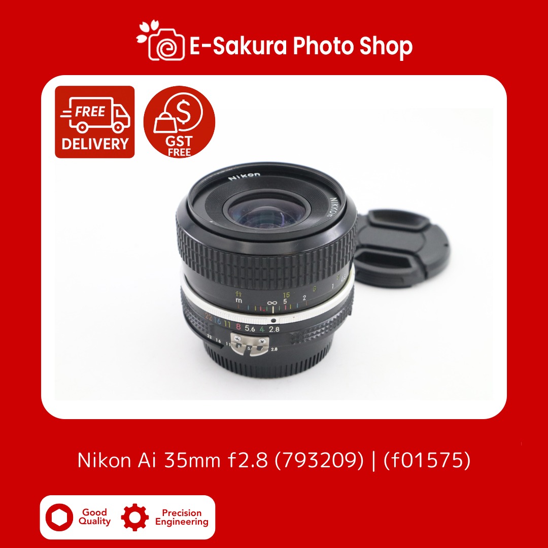 Nikon Ai 35mm f2.8 (793209) | (f01575), Photography, Lens & Kits on ...