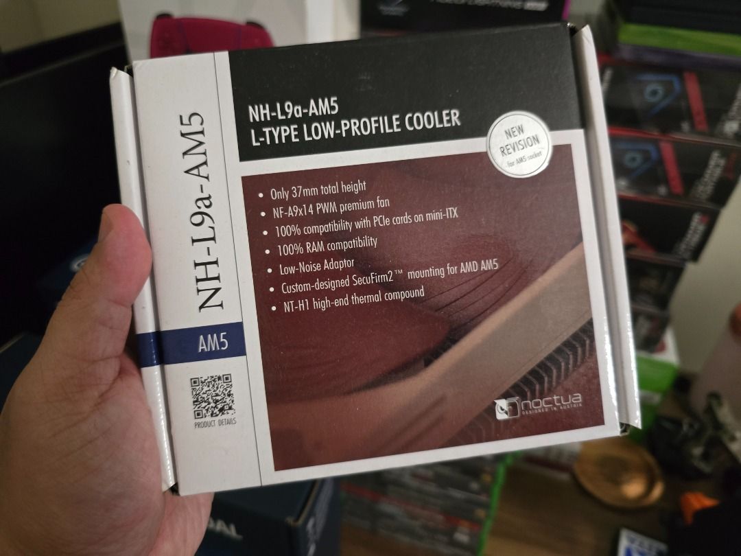 Noctua NH-L9a-AM5 AMD CPU Cooler (Category: Computer Parts) located in Pasig City. Submitted by jeric86 (Listing ID 1367769984, Image 1). Description: Noctua NH-L9a-AM5 AMD CPU Cooler.