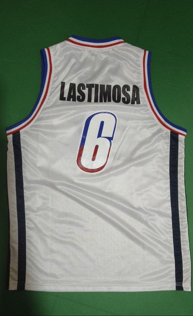 PBA Team Philippines Lastimosa Jersey (Category: Activewear) located in Cainta. Submitted by jeffello (Listing ID 1367758119, Image 2). Description: For sale only. Custom made. Size: Medium adult Sizing measurement already shown. Fixed price. Mode of payment: Gcash Grab or Lalamove pick up only Item location: Karangalan Gate 2 Cainta Rizal.