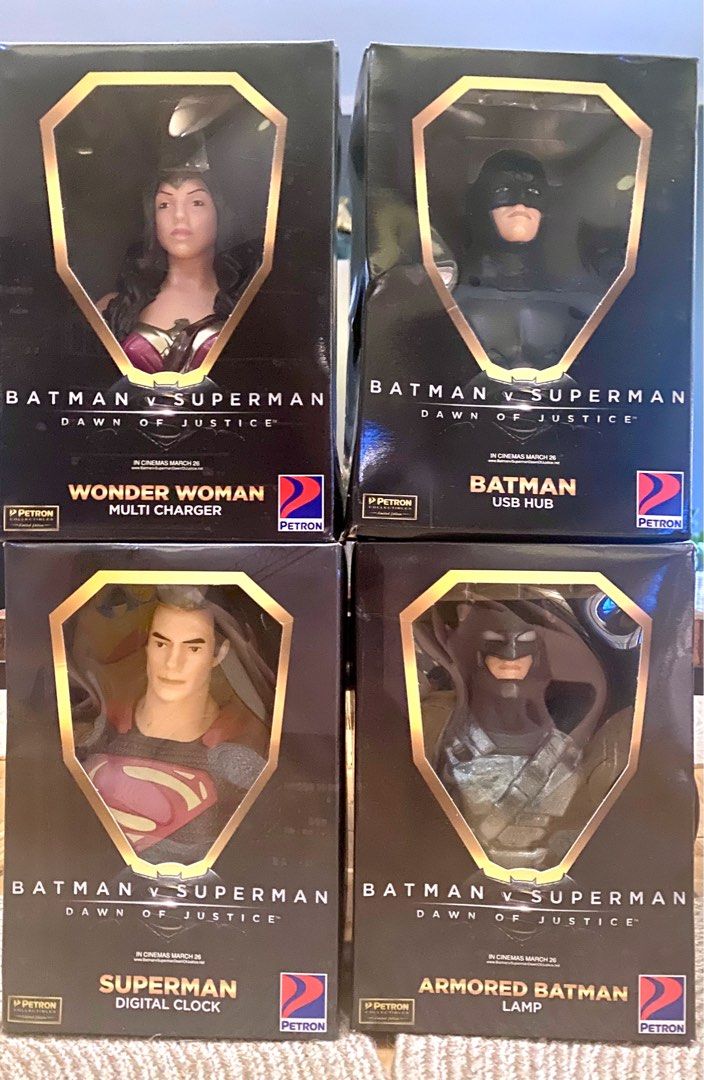 Petron Batman VS Superman Complete Set (Category: Action & Battle Toys) located in Cavite. Submitted by cleanupsale20 (Listing ID 1367706203, Image 1). Description: .