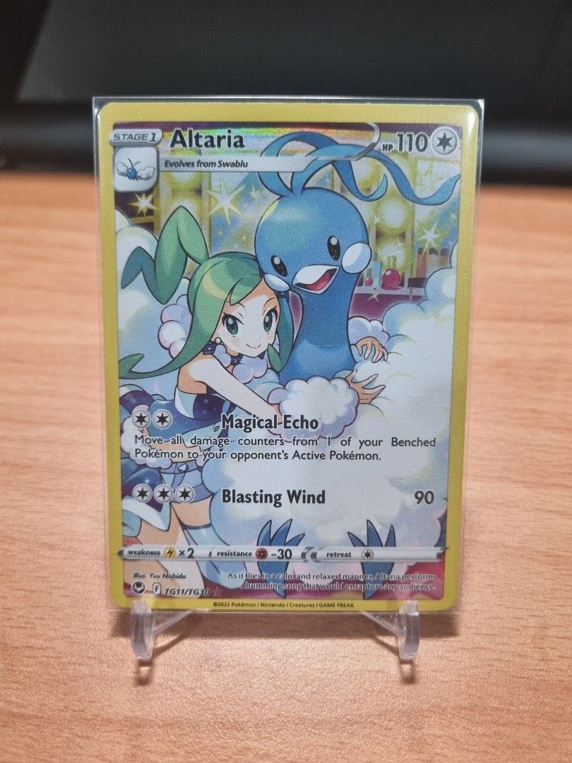 altaria pokemon card silver tempest SOLD] Trainer Gallery TG11/TG30 Card, Toys & Collectibles, Trading Cards, Raw Singles on Carousell Encased in a durable acrylic holder to highlight the vibrant artwork of this fan Pokemon Card - S&M: Crimson