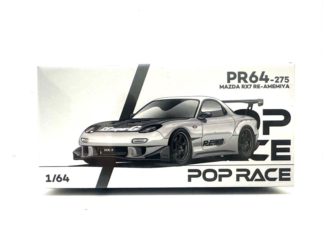 POPRACE PR64-275 MAZDA RX7 RE雨宮 POPRACE LIMITED PR64-275 1/64 MAZDA RX7 RE-AMEMIYA WIDEBODY