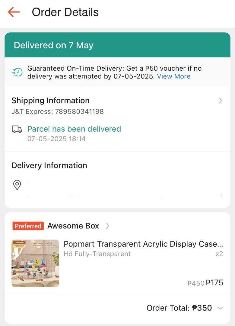 Popmart Acrylic Display Case (2pcs) (Category: Storage Boxes & Baskets) located in Manila. Submitted by declutterwithsea (Listing ID 1367807168, Image 2). Description: 2 pcs Acrylic Display Case - Transparent Size as indicated in the photos. Delivered to me just today May 7, 2025 - well packaged as photographed. RFS: I ordered the wrong size/item, should be for my bags instead of my blind box pulls. .