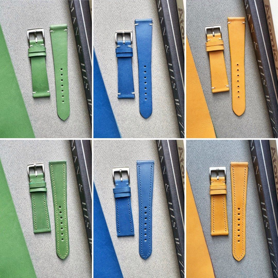 Premium Handmade Vachetta Leather Watch Straps (Category: Luxury Watches) located in Las Pinas. Submitted by frewx (Listing ID 1367678390, Image 2). Description: Proudly Handmade in the Philippines TIMEBAUBLES straps are meticulously and proudly handmade in the Philippines from fine, exquisite genuine leathers. Made in-house by our small group of dedicated Artisans. We hand select our leathers, hand cut them, hand sewn and hand finished. Vachetta