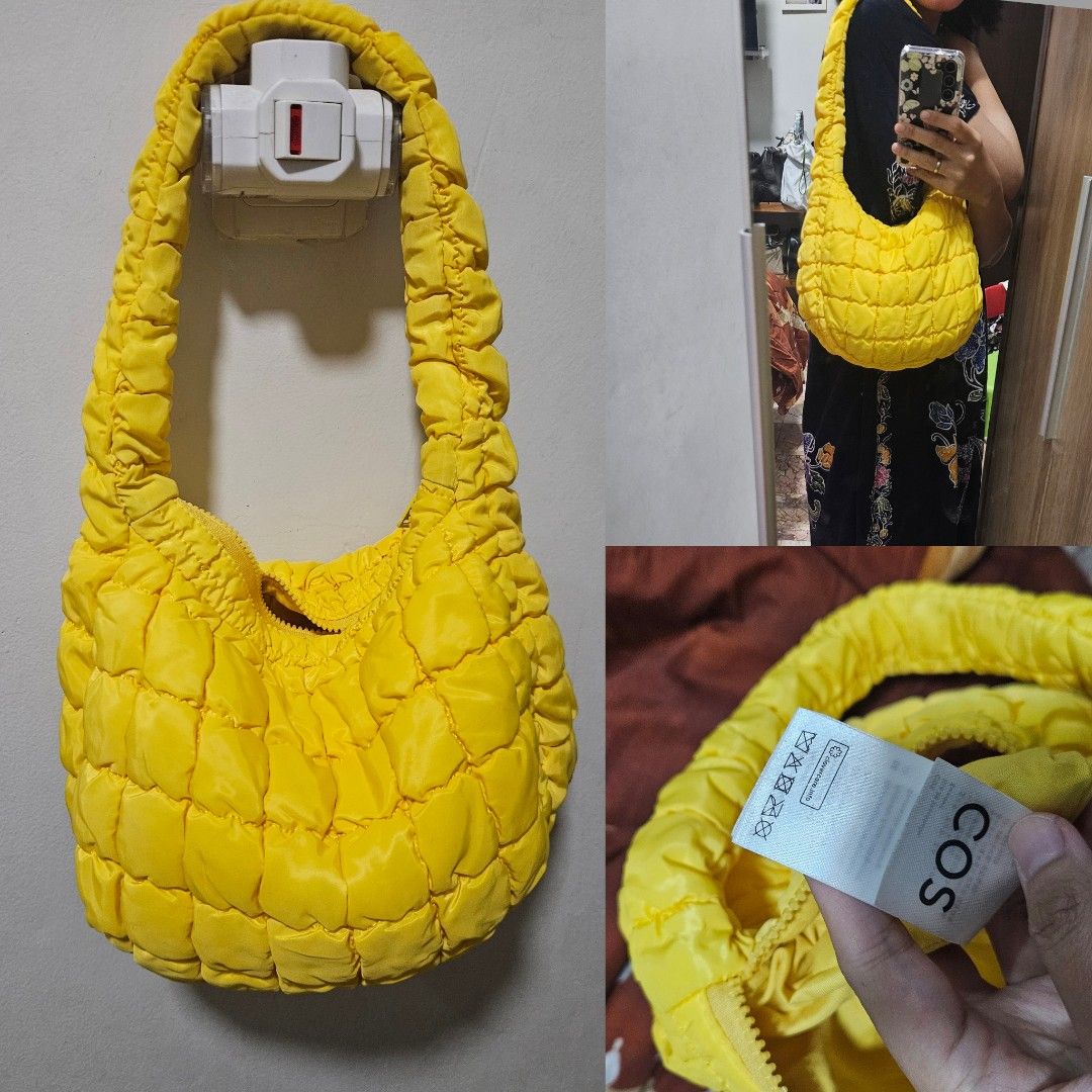 【COS】 Quilted Mini Bag : Yellow COS Quilted Mini Bag Yellow