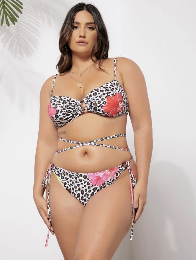 Romwe Plus Size Bikini/Swimsuit (3xl) (Category: Bikinis & Swimsuits) located in Leyte. Submitted by nics.declutters (Listing ID 1367743904, Image 1). Description: 🤍 locked back 🤍 self-tie bottoms with wrap around tie at the waist ❗️removed the hygienic pads but never wore it (not my size anymore) MOP: GCash MOD: J&T.