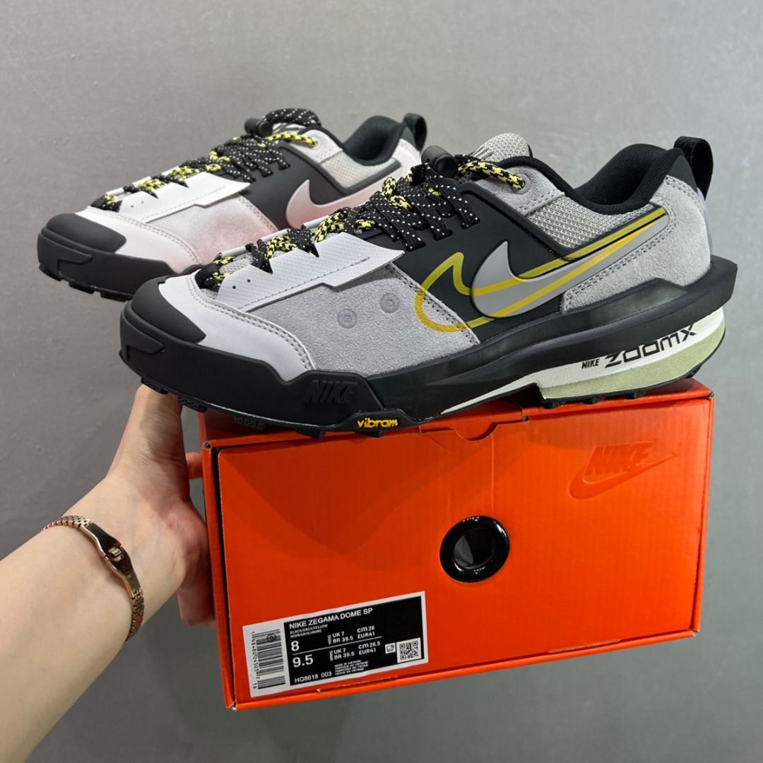 Sacai x NIKE ZegamaDome SP ”Matte Silver Tour Yellow