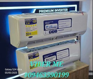 SALE🤩SALE CARRIER FREE INSTALLATION 1st 10FT CARRIER AURA SERIES SPLIT TYPE INVERTER AIRCON BRANDNEW AND SEALED