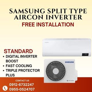 SAMSUNG DIGITAL INVERTER SPLIT TYPE AIRCON FREE INSTALLATION