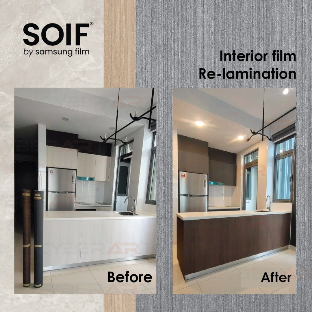SAMSUNG SOIF Vinly Wrap Relaminate , door kitchen cabinet wadrobe ...