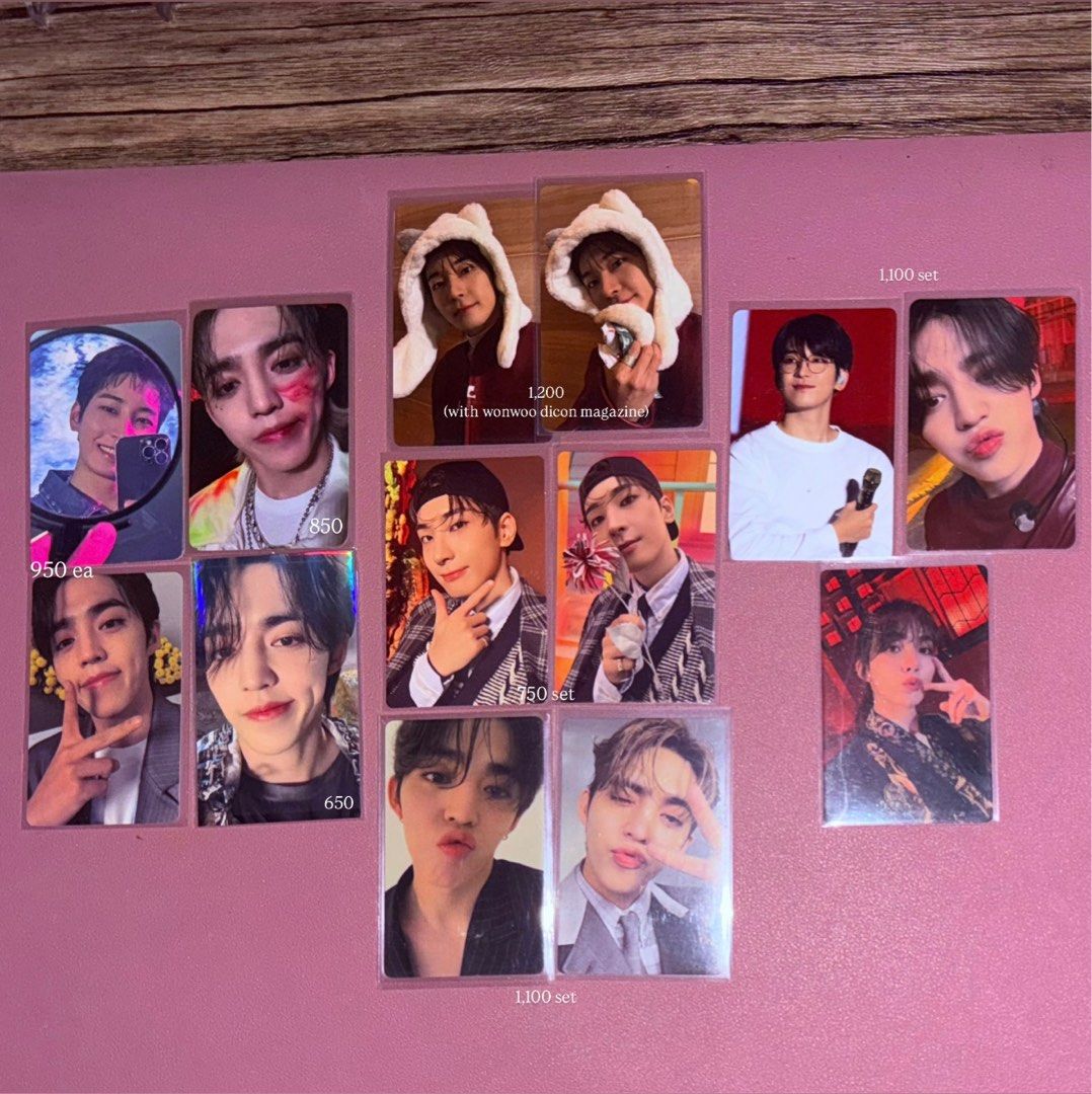 Seventeen Wonwoo Jeonghan Scoups pc (Category: K-Wave Merchandise) located in Malabon City. Submitted by kcloset_ (Listing ID 1367823552, Image 1). Description: See pic for price All good condi, x sensi.