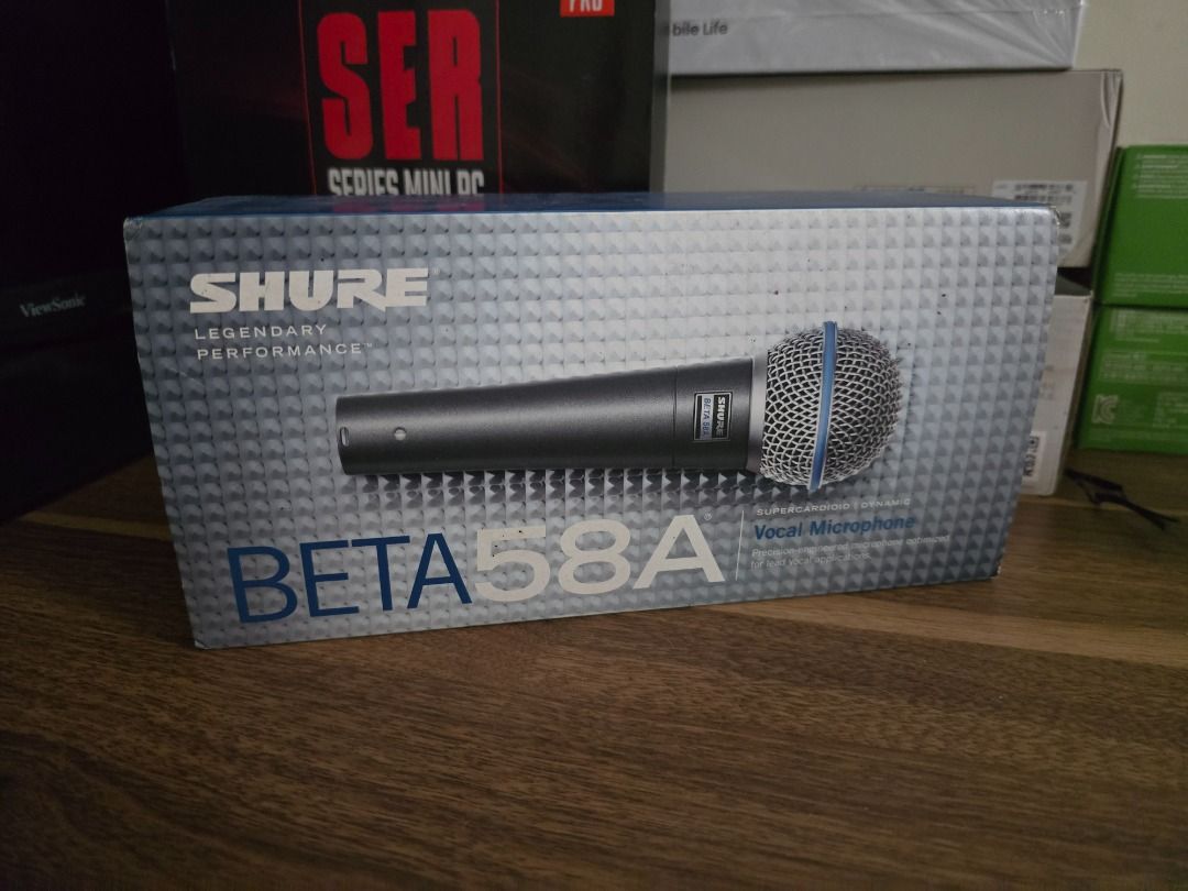 Shure Beta 58A Dynamic Mic (Category: Microphones) located in Pasig City. Submitted by jeric86 (Listing ID 1367766442, Image 1). Description: Shure Beta 58A Dynamic Mic.