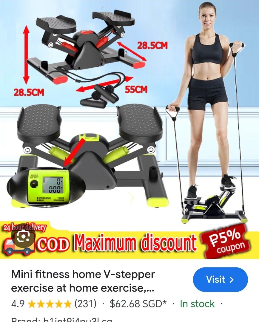 Stepper (Category: Toning & Stretching Accessories) located in Singapore. Submitted by warreno575 (Listing ID 1367722815, Image 3). Description: havent use ,no box..original proce 62sg..